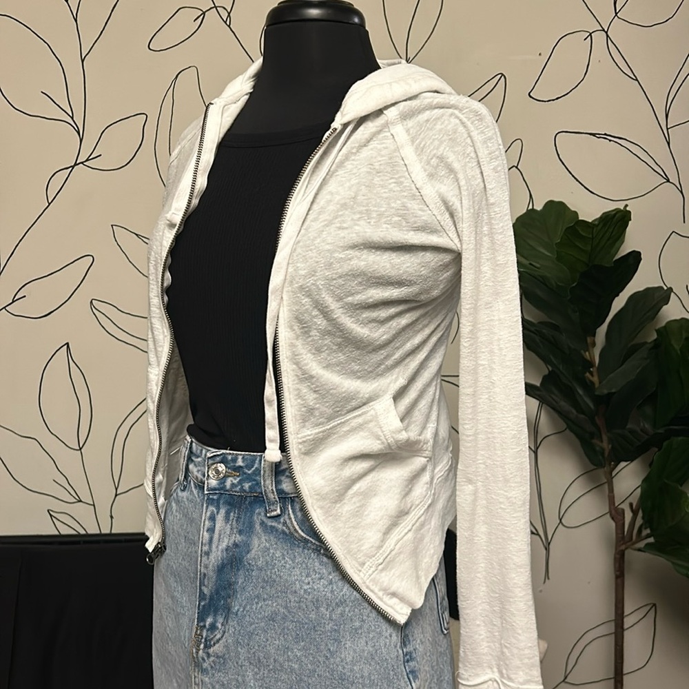 White Zip Up Jacket